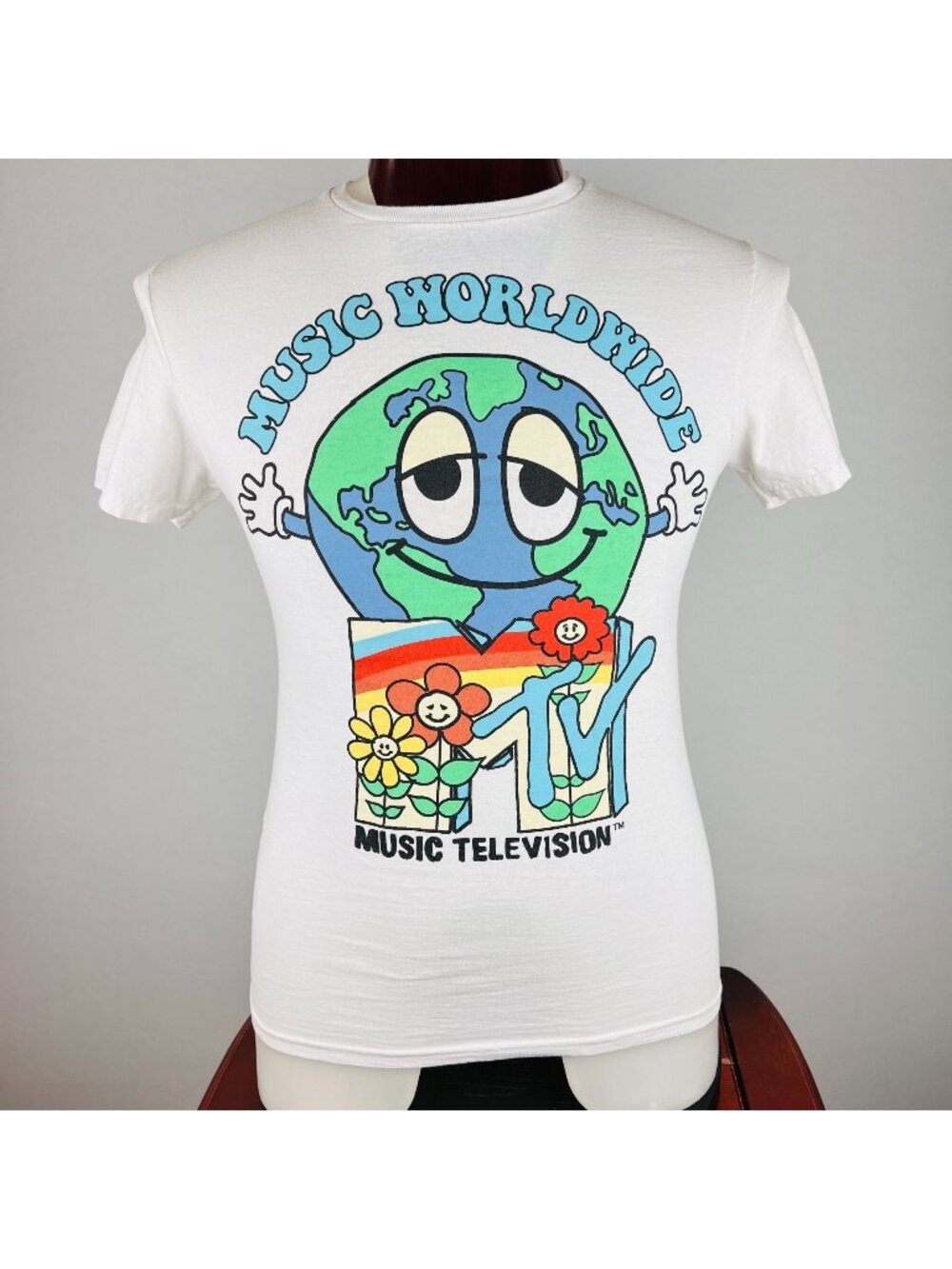 MTV Music Television Worldwide Small T-Shirt Shirt